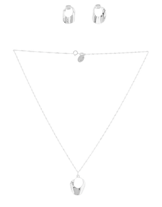 Set Collar y Aretes Gota